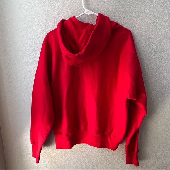 champion red graphic sweatshirt hoodie mens S - Picture 4 of 4